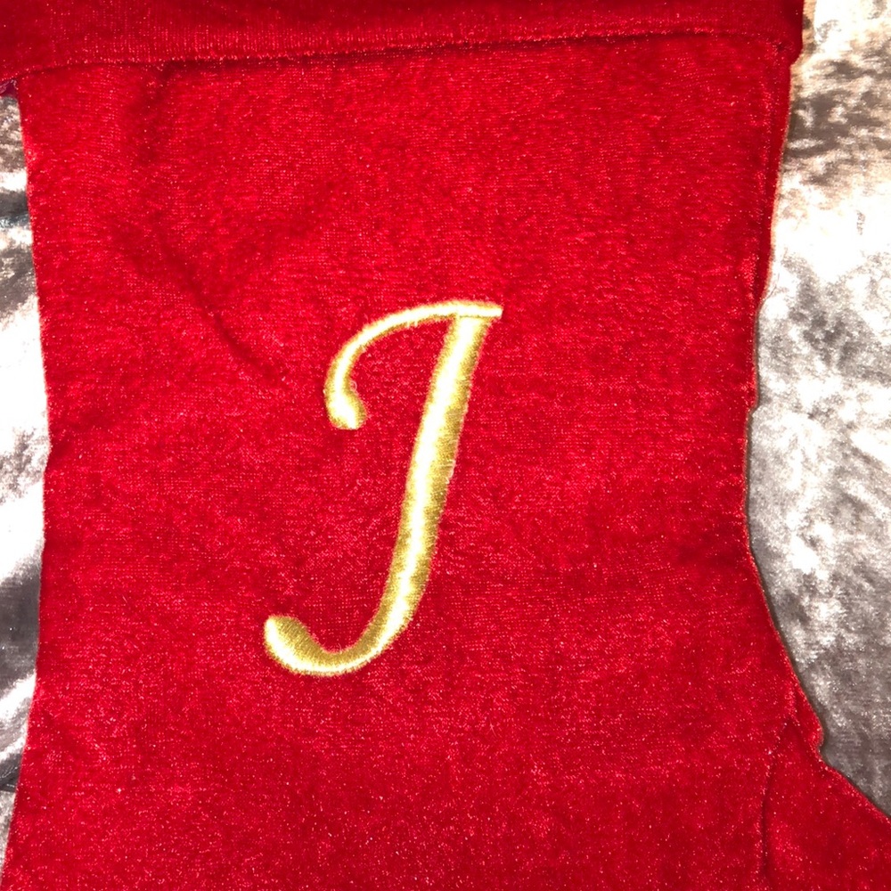 J red velvet stocking!